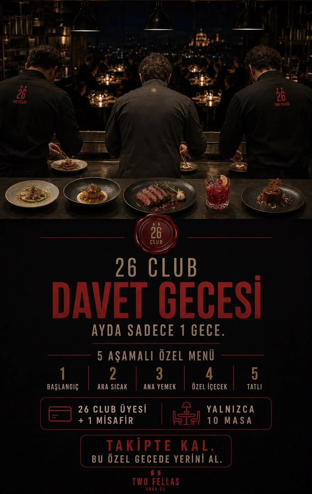 Chef Gecesi konsept tasarımı